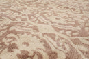 9’x12’ Hand Knotted Designer Tibetan Wool Antique Reproduction Area Rug Beige