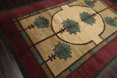 6x9 William Morris Beige Hand Knotted Arts & Crafts/Mission Wool Oriental Area Rug