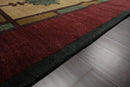 6x9 William Morris Beige Hand Knotted Arts & Crafts/Mission Wool Oriental Area Rug