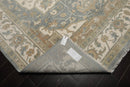 7’10" x 9’11” Muted Turkish Oushak Hand Knotted Wool Area Rug Cream