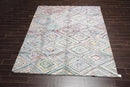 7'9'' x 9'7'' Handmade 100% Cotton Diamond Modern Oriental Area Rug Multi color