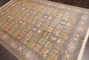6x9 Beige Hand Knotted 100% Silk Ghum Multi panel 400 KPSI Persian Traditional Oriental Area Rug