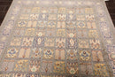 6x9 Beige Hand Knotted 100% Silk Ghum Multi panel 400 KPSI Persian Traditional Oriental Area Rug