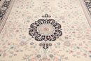 8' x 9'10" Hand Knotted 100% Wool Traditional full pile Oriental Area Rug Ivory