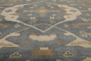 8’3" x 9’10”  Muted Turkish Oushak Hand Knotted 100% Wool Area Rug Slate