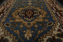 2’8” x 9’4” Hand Knotted 100% Wool Runner Traditional Oriental Area Rug Blue