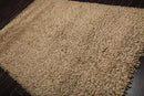 6’ x 9’ USA made Modern & Contemporary Shag Wool Oriental Area Rug Beige