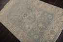 4’ x 6’ Muted Afghan Oushak Vegetable Dyes Hand Knotted Wool Area Rug Slate