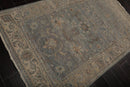 4’ x 6’ Muted Afghan Oushak Vegetable Dyes Hand Knotted Wool Area Rug Slate