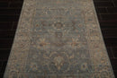 4’ x 6’ Muted Afghan Oushak Vegetable Dyes Hand Knotted Wool Area Rug Slate