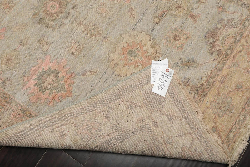 4’ x 6’  Muted Afghan Oushak Vegetable Dyes Hand Knotted Wool Area Rug Mint