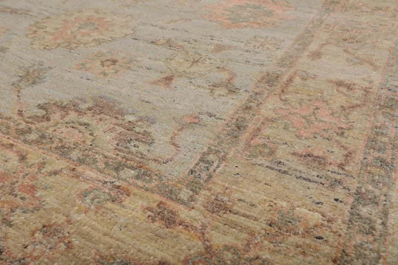 4’ x 6’  Muted Afghan Oushak Vegetable Dyes Hand Knotted Wool Area Rug Mint