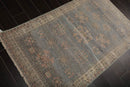 3x5 Slate, Gray Muted Afghan Oushak Vegetable Dyes Traditional Oriental Area Rug