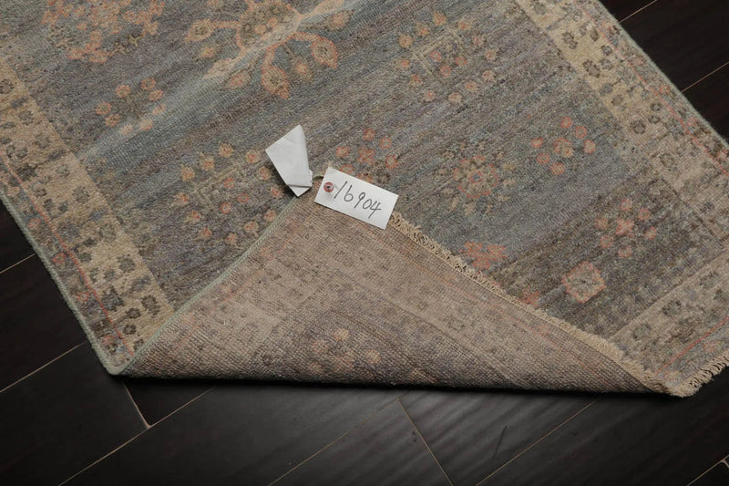 3x5 Slate, Gray Muted Afghan Oushak Vegetable Dyes Traditional Oriental Area Rug