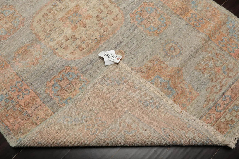 4’ x 6’ Muted Afghan Oushak Vegetable Dyes Hand Knotted Wool Area Rug Mint