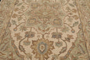 5' x 8' Handmade 100% Wool Tabriz Traditional Oriental Area Rug Beige, Mint