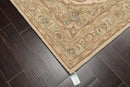 5' x 8' Handmade 100% Wool Tabriz Traditional Oriental Area Rug Beige, Mint