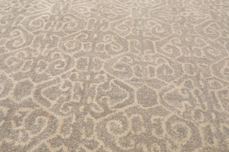 5' x 8' Handmade 100% Wool Patterned Traditional Oriental Area Rug Gray