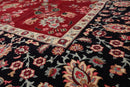 9'2" x 12'5" Hand Knotted 100% Wool Sarouk 300 KPSI Oriental Area Rug Burgundy