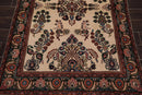 4' x 6' Hand Knotted 100% Wool Saroukk Traditional Oriental Area Rug Beige