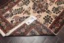 4' x 6' Hand Knotted 100% Wool Saroukk Traditional Oriental Area Rug Beige