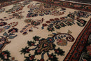 4' x 6' Hand Knotted 100% Wool Saroukk Traditional Oriental Area Rug Beige