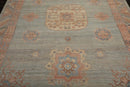 8x10 Muted Afghan Oushak Vegetable Dyes Celadon Traditional Wool Area Rug