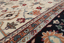 8'11" x 11'8" Hand Knotted 100% Wool Traditional Oriental Area Rug Ivory