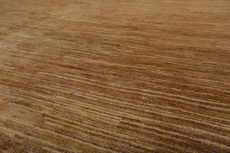 6’ x 9’ Hand Knotted 100% Bamboo Silk Modern Tibetan Designer Area Rug Gold