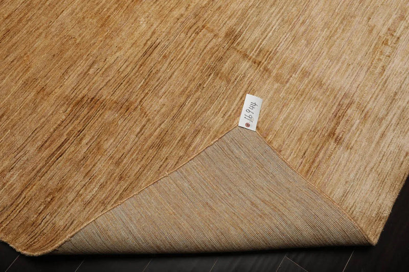 6’ x 9’ Hand Knotted 100% Bamboo Silk Modern Tibetan Designer Area Rug Gold