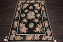 6' x 9' Hand Woven 100% Wool Oriental Area Rug 6x9 Traditional Black