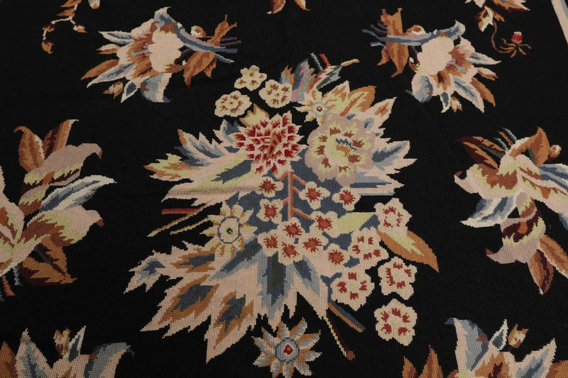 6' x 9' Hand Woven 100% Wool Oriental Area Rug 6x9 Traditional Black