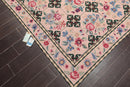 7'7" x 9'9" Hand Woven Traditional French Aubusson Needlepoint Area Rug