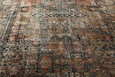 5'2"x7'7" Beige Machine Made Transitional Wool and Bamboo Silk Oriental Area Rug