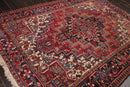 6'4" x 8'8" Hand Knotted Herizz 100% Wool Traditional Oriental Area Rug Rust