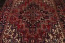 6'4" x 8'8" Hand Knotted Herizz 100% Wool Traditional Oriental Area Rug Rust
