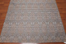5x7 Gray, Tan Handmade Damask Polypropylene Modern Flatweave Oriental Area Rug