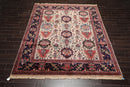 8' x 10'2" Hand Knotted 100% Wool Oushakk Traditional Oriental Area Rug Beige