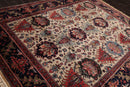 8' x 10'2" Hand Knotted 100% Wool Oushakk Traditional Oriental Area Rug Beige
