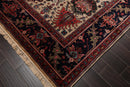 8' x 10'2" Hand Knotted 100% Wool Oushakk Traditional Oriental Area Rug Beige