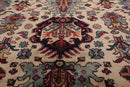 8' x 10'2" Hand Knotted 100% Wool Oushakk Traditional Oriental Area Rug Beige