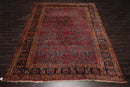 9'1" x 12'3" Hand Knotted 100% Wool Antique Lilihaan Traditional Area Rug Rose