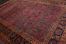 9'1" x 12'3" Hand Knotted 100% Wool Antique Lilihaan Traditional Area Rug Rose