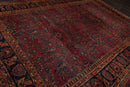 9'1" x 12'3" Hand Knotted 100% Wool Antique Lilihaan Traditional Area Rug Rose