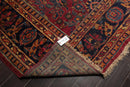 9'1" x 12'3" Hand Knotted 100% Wool Antique Lilihaan Traditional Area Rug Rose