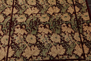 3'11"x5'9" Hand Knotted Superfine Botanical Wool Oriental Area Rug Maroon