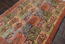 4' x 6' Hand Knotted 300 KPSI Kamasutra Panel Quam Wool Traditional Area Rug Blue