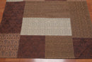 5'x7' Handmade Polypropylene  Oriental Area Rug Brown, Beige Color