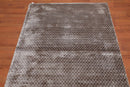 4’ x 6' Handmade Graphic 100% Bamboo silk Traditional Oriental Area rug Gray