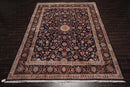 9' x 12'6" Hand Knotted Wool Kashaan Traditional 200 KPSI Oriental Area Rug Navy